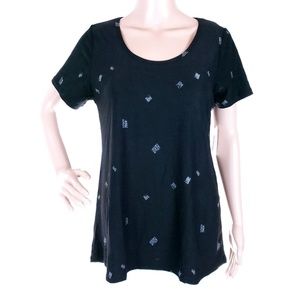 Lularoe Classic Women T Top Simple Comfortable Black Size M - NWT